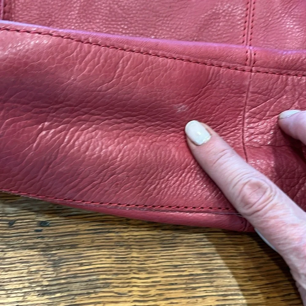 American Leather Co Pink Leather Hobo bag - Picture 10 of 11